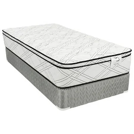 Queen 11" Euro Top Innerspring Mattress and 9" Wood Economy Foundation